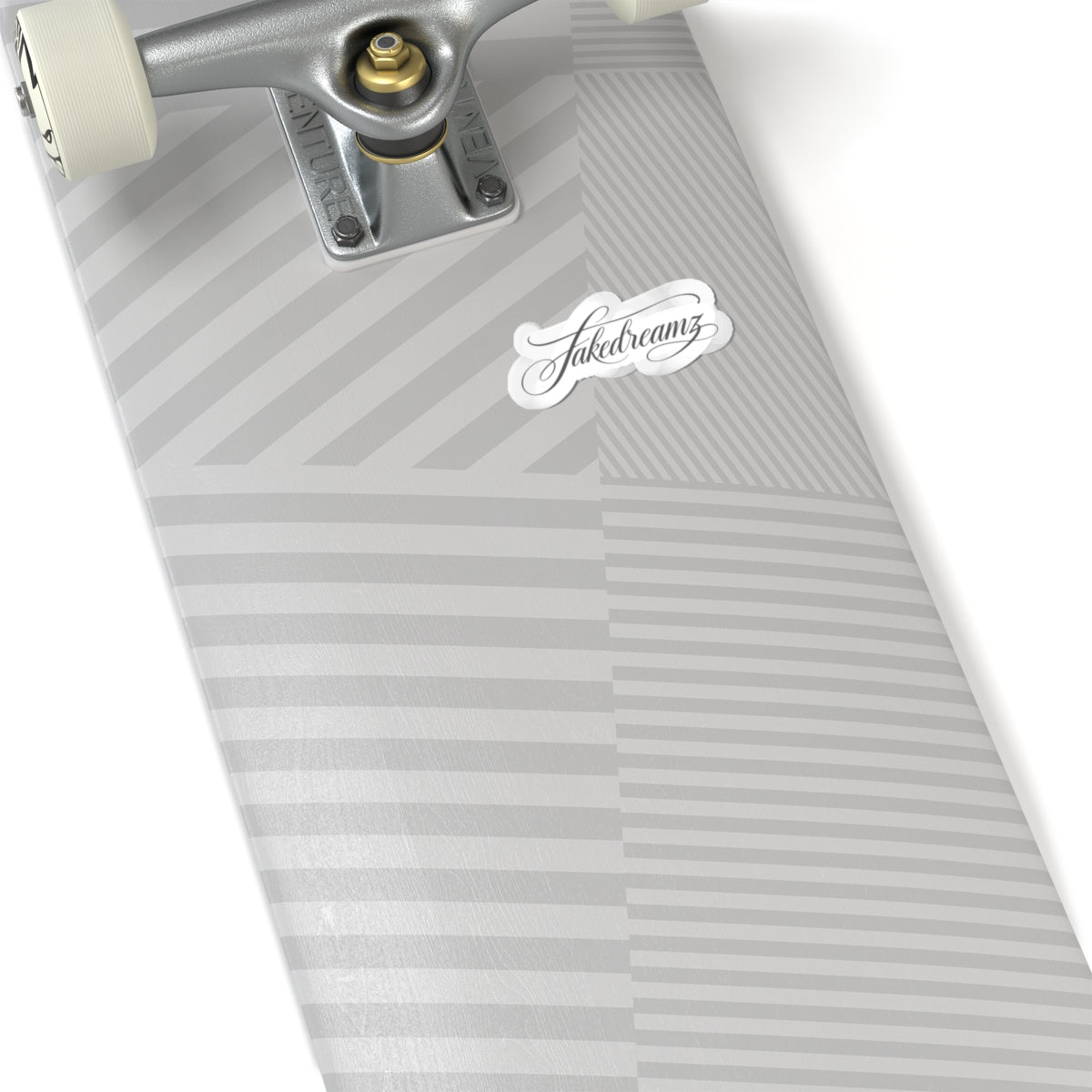 Kiss-Cut Sticker — “fakedreamz” Script Logo (Small Decorative Laptop Sticker)