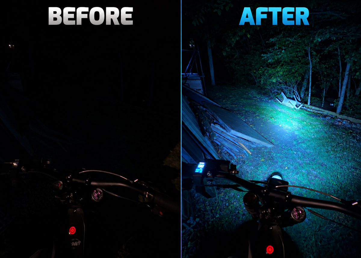 Universal Battery Powered Baja Light – Fits All E-Bikes & E-Motos